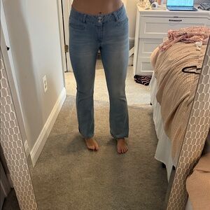 d. jeans Light Blue Straight Leg Women's Jeans